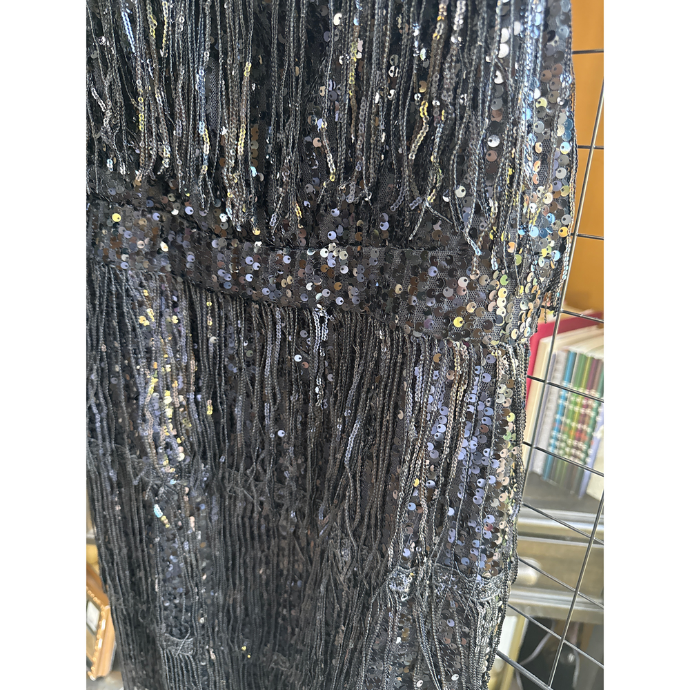 SHEIN Black Sequin Fringe Dress - Picture 2 of 4